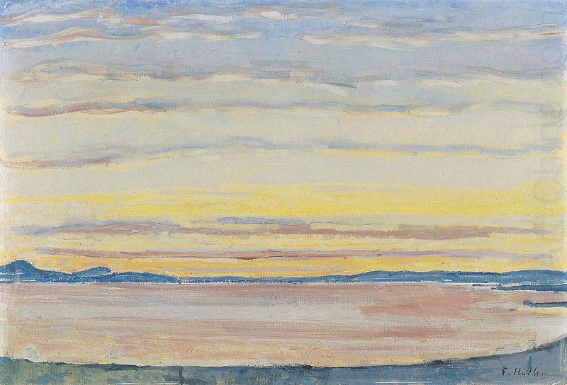 Sonnenuntergang am Genfersee, Ferdinand Hodler